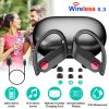 Wireless V5.3 TWS Earbuds In-Ear Stereo Headset Hook Earphone Earpiece with Sensitive Mic Magnetic Charging Case for Driving Working Traveling Sport