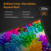 55 in 2K FHD Smart LED TV 3840×2160 3 HD IN & HD OUT Ports 2 USB Ports