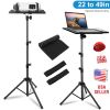 Projector Tripod Stand Folding Laptop Stand w/ Height Tilt Adjustment Portable DJ Equipment Holder Mount Elevator For Stage Studio Home Office