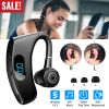 Unilateral Wireless V5.2 Earpiece Rechargeable Wireless in-Ear Headset with Hook for Car Driving Phone Call Office