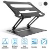 Laptop Stand Aluminum Angle Adjustable Ergonomic Computer Holder Riser Heat Vent Notebook Elevator For 10in-17in MacBook Pro 13 / 15