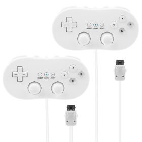 2PCS Classic Game Controller Pad Wired Gamepad Joypad Joystick for Nintendo Wii Remote
