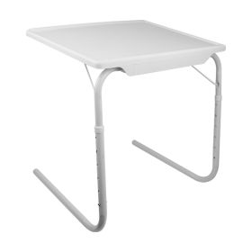 Foldable Tray Table Portable Sofa TV Tray 6 Heights 3 Angles Laptop Desk Adjustable Eating Dinner Coffee for Bed Dorm Home