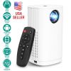 WiFi Mini Projector Portable 1080P Projector Phone Projector Home Movie Projector Compatible with IOS Android iPads U Disk