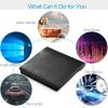 External CD DVD Drive USB 3.0 Slim DVD-RW Drive Superdrive Burner Writer High Speed Data Transfer USB Optical Drives Players for PC Desktop Laptop Win