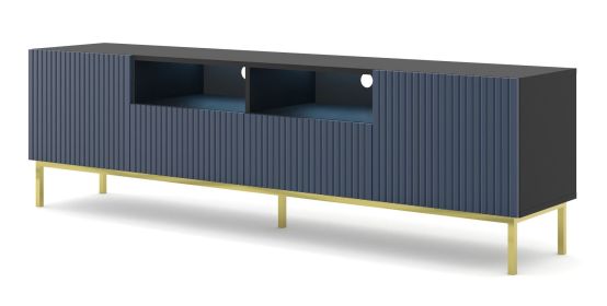 Ravenna B RTV 2D2S 79 in / 200 cm Black / Navy blue / legs Gold