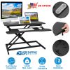 Height Adjustable Standing Desk Converter Workstation Sit Stand Dual Monitor Laptop Desk Riser Tabletop