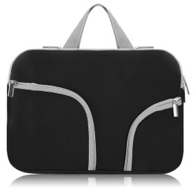 Portable Laptop Sleeve Bag for Macbook Air 11"13"12"15" Notebook Protector Case Carry Bag (Option: 13in_BLK)