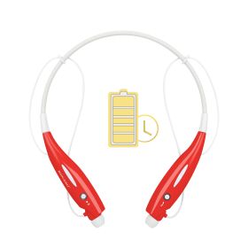 KOCASO Wireless Sports Stereo Hands Free Headset for Phone and Tablet (Option: Red)