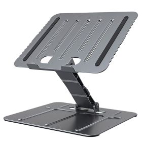 Laptop Stand Riser Stepless Angle Adjustable Ergonomic Notebook Holder Heat Dissipation Notebook Elevator for Laptop Tablet Drawing Board up to 15.6in (Option: Grey)