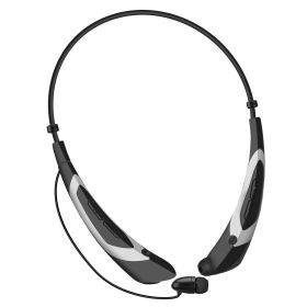 Wireless Neckband Headphones V5.0 Sweat-proof Sport Headsets Earbuds In-Ear Magnetic Neckbands Stereo Earphone Deep Bass Earphone w/Mic (Option: Silver)