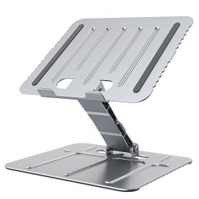 Laptop Stand Riser Stepless Angle Adjustable Ergonomic Notebook Holder Heat Dissipation Notebook Elevator for Laptop Tablet Drawing Board up to 15.6in (Option: Silver)