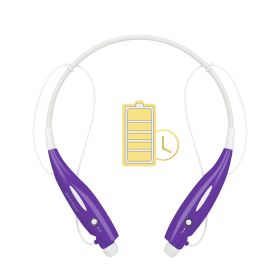 KOCASO Wireless Sports Stereo Hands Free Headset for Phone and Tablet (Option: Purple)