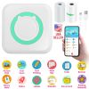 Pocket Wireless Thermal Printer Portable Mini Sticker Maker Machine Rechargeable Inkless Photo Printer for Printing Label Journal Study Notes Memo Pho