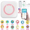 Pocket Wireless Thermal Printer Portable Mini Sticker Maker Machine Rechargeable Inkless Photo Printer for Printing Label Journal Study Notes Memo Pho