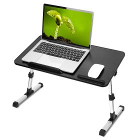 Foldable Laptop Stand Height Angle Adjust Notebook Bed Desk Breakfast Reading Table For Sofa Couch Floor Dormitory (Option: L)