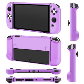 Protective Shell Cover Hard Dockable Case Fit For Nintendo Switch OLED Joy Con Shell (Option: Purple)
