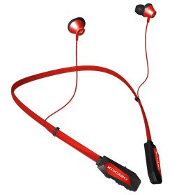 Wireless Neckband Headphones V4.2 Sweat-proof Sport Headsets Earbuds In-Ear Magnetic Neckbands Stereo Earphone Deep Bass Earphone w/Mic 15Hrs Work Run (Option: Red)